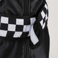 Lmyove Kids Race Car Driver Costume Boys Girls Racing Halloween Play Role Dress Up Racer Jumpsuit And Car Cap Toddler 3-9Y (Medium, Black)