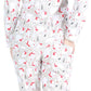 Pajamamania Womens Cotton Flannel Long Sleeve Button-Down Pajamas Pj Set, Polar Bear, Medium,