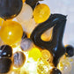 Toniful 40 Inch Large Black Number 25 Balloons Giant Digital 25 Or 52 Helium Balloons, Foil Mylar Big Number Balloons For 25Th O