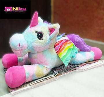 Niku Pink Unicorn With Wings Soft Toy For Kids Girls Baby Boy | Teddy Bear Plush | Best Gift For Birthday Valentines Anniversary