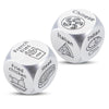 2Pcs Funny Food Dice Valentines Day Gifts For Him Her Husband Wife Anniversary Couple Gifts For Boyfriend Girlfriend His And Her