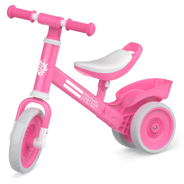 Bakeling Balance Bike 2-4 Year Old, Perfect, Sturdy, Steady Balance Bike For Toddlers 2 3 4 Year Olds, Easy To Put Together, Well Crafted, Bike For 2-4 Boys (Light Pink)