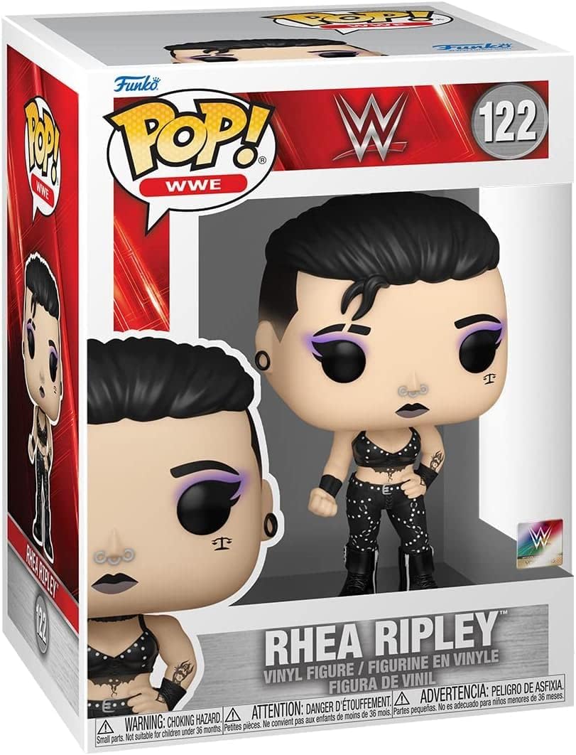 Pop Sports: Rhea Ripley Vinyl Figure #122 (Bundle With Ecotek Protector Case)