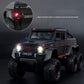 Adlon Car 6 Wheel Drive Metal Car Pull Back with Open Doors, Engine Cover, Tail with Front and Rear Light & Music Great Gift for