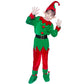 Sunhukus Christmas Elf Costume For Kids 6Pcs Santa Claus Helper Costume Velevt Outfit Elf Hat Boot Covers Ears Belt(S)