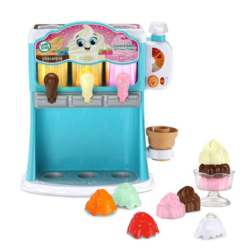 Leapfrog Count And Swirl Ice Cream Maker Playset For Kids Ages 2 Years And Up, Blue