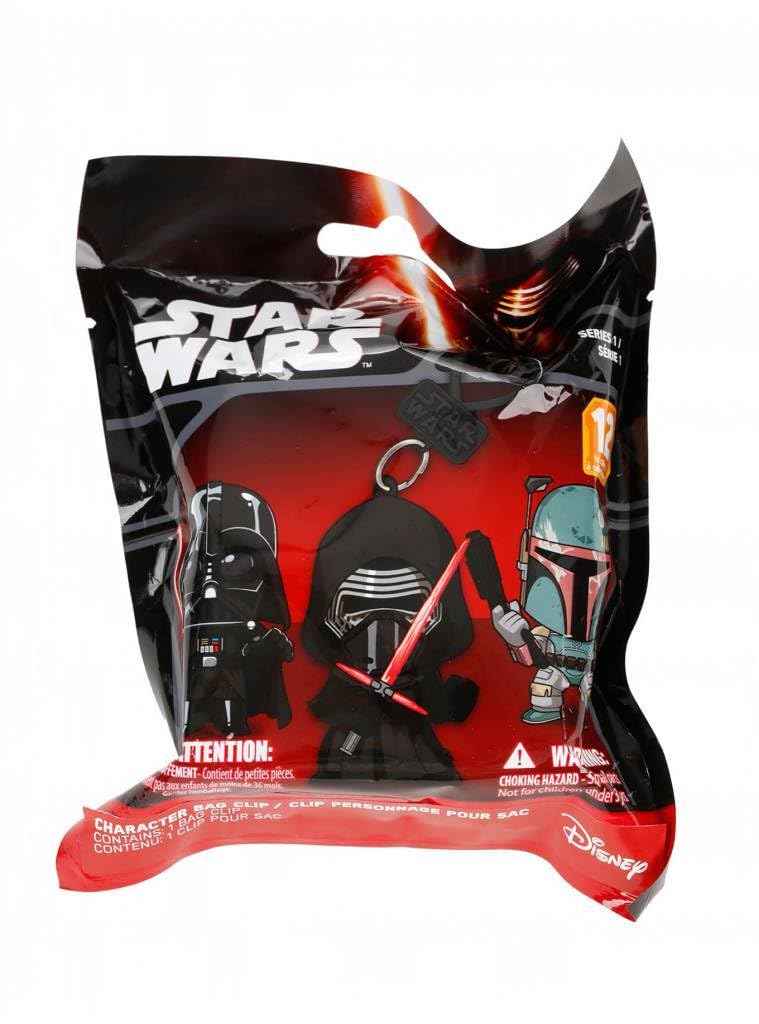 PhatMojo Star Wars Collector Backpack Clip Surprise Blind Bag Contains 1 Mystery Figure, Multicolor (ID3302A)