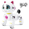 MOMONOVA Remote Control Robot Cat Toy for Kids, Interactive Pet Smart Robotic Cat Toy with Music and Light, Electronic Pet Toy f