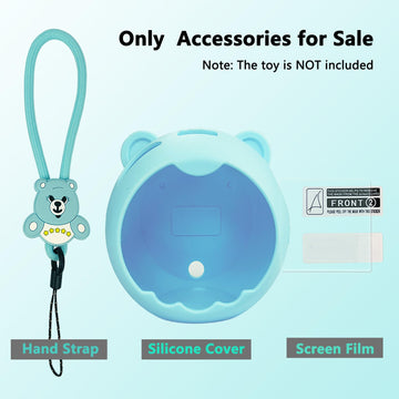 XEGIMOR Silicone Cover Case for Punirunes Interactive Digital Toy Squishy Characters Pet, Screen Protector for Punirunes Virtual