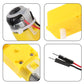 AEDIKO 8pcs TT Motor Dual DC 3-6V Gearbox Motor 200RPM Ratio 1:48 Shaft Motor with 2.54mm Wire for Arduino DIY Smart Car Robot