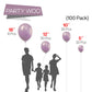 Partywoo Dusky Purple Balloons, 100 Pcs Boho Purple Balloons Different Sizes Pack Of 18 Inch 12 Inch 10 Inch 5 Inch Pale Purple Balloons For Balloon Garland Arch As Party Decorations, Purple-F29