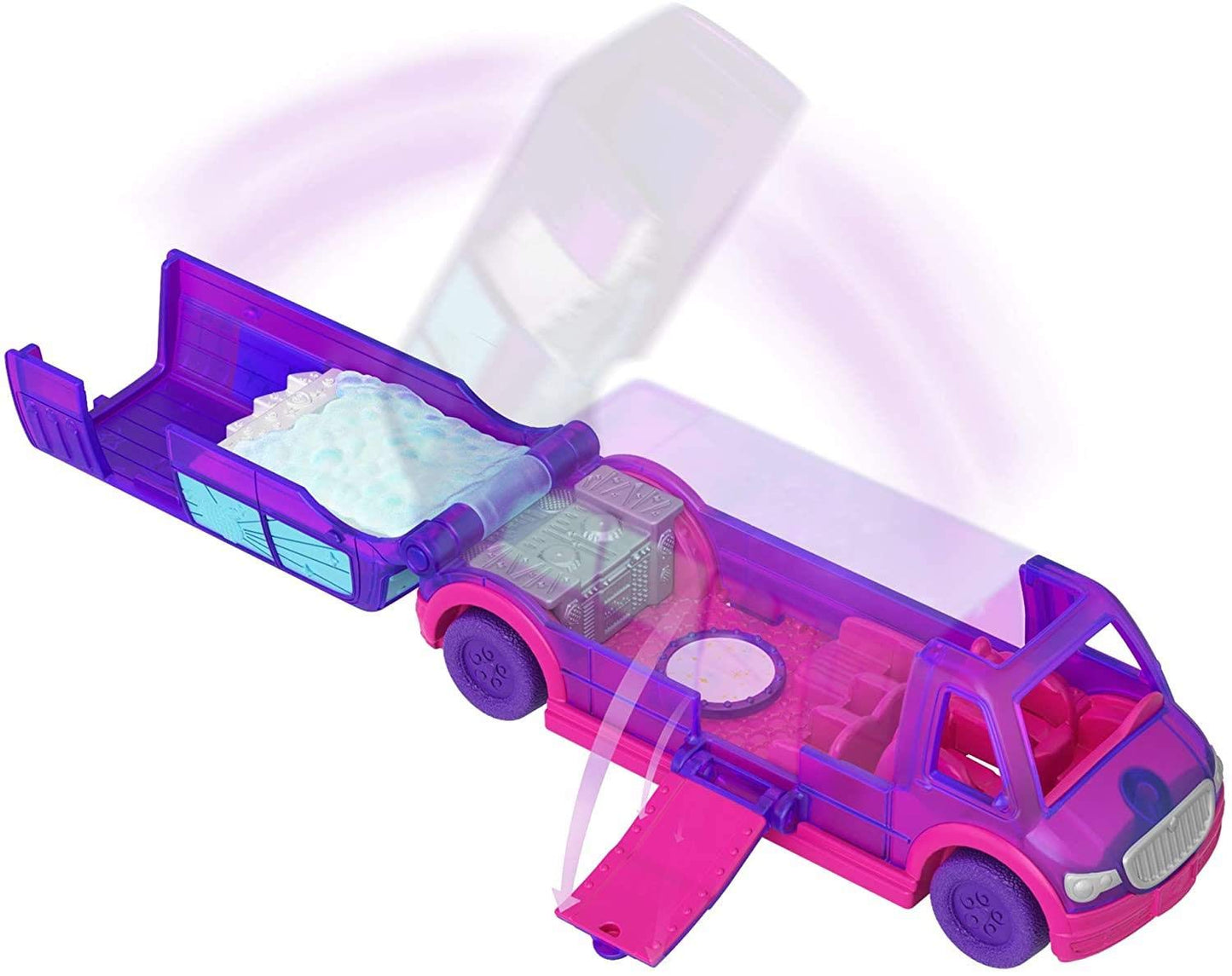Polly Pocket Pollyville Party Limo Toy - Multicolor, Plastic, Model GGC41