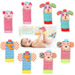 Bloobloomax Baby Infant Rattle Socks Toys, Sock Rattles For Babies 0-24 Months Baby Animal Foot Finder Learning Toy (Cotton B)
