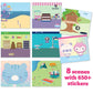 Craft-tastic Reusable Sticker Book - 650+ Stickers, 8 Scene Pages, Multi, Model CT2114T