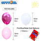 Cyttokl Metallic Hot Pink White And Pink Balloons 12 Inch 100 Pack Helium Balloons For Birthday Wedding Baby Shower Party Decora