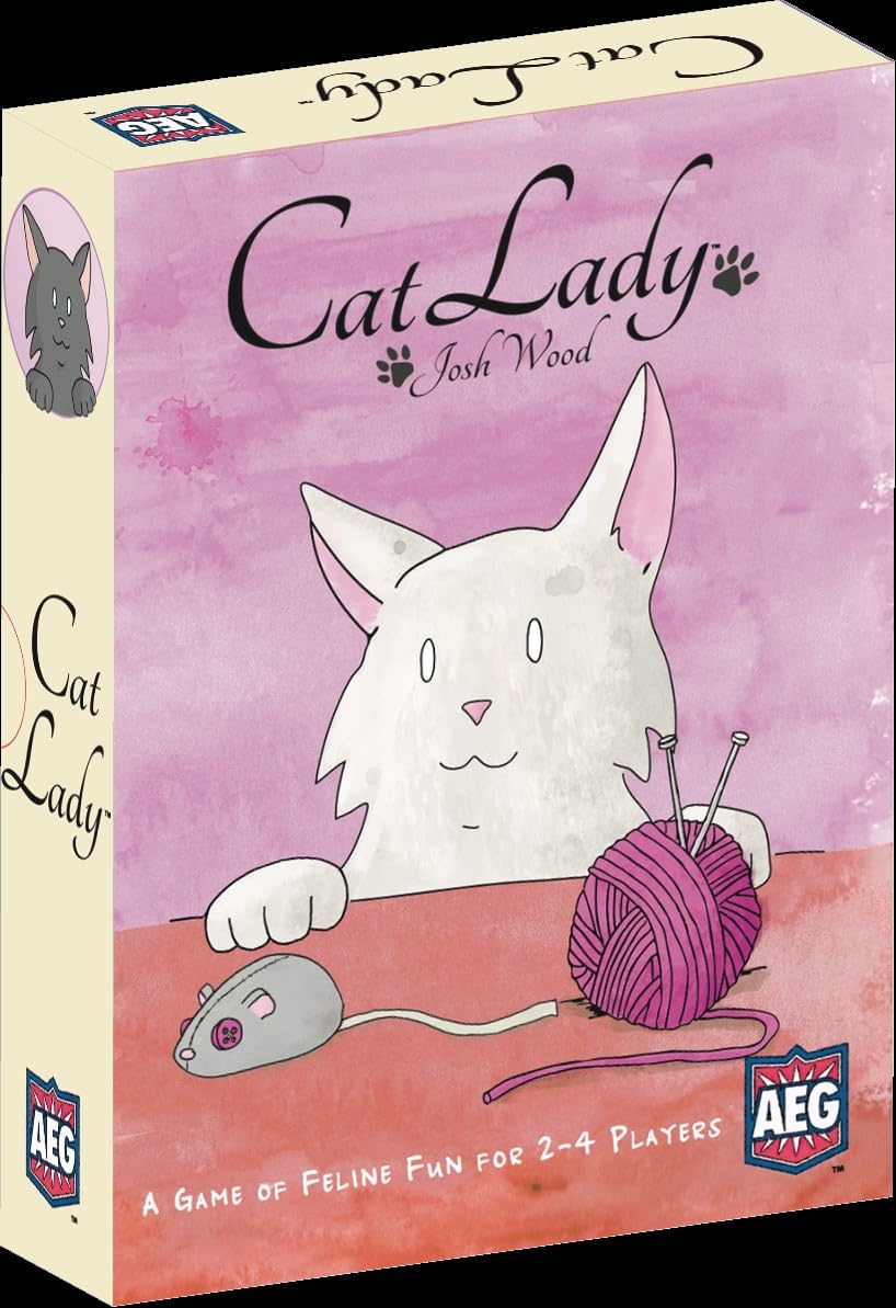 AEG Cat Lady Board Game - Family Card Drafting Game for 2-4 Players, Ages 10+, Easy to Learn, Paper, Model ALD05885