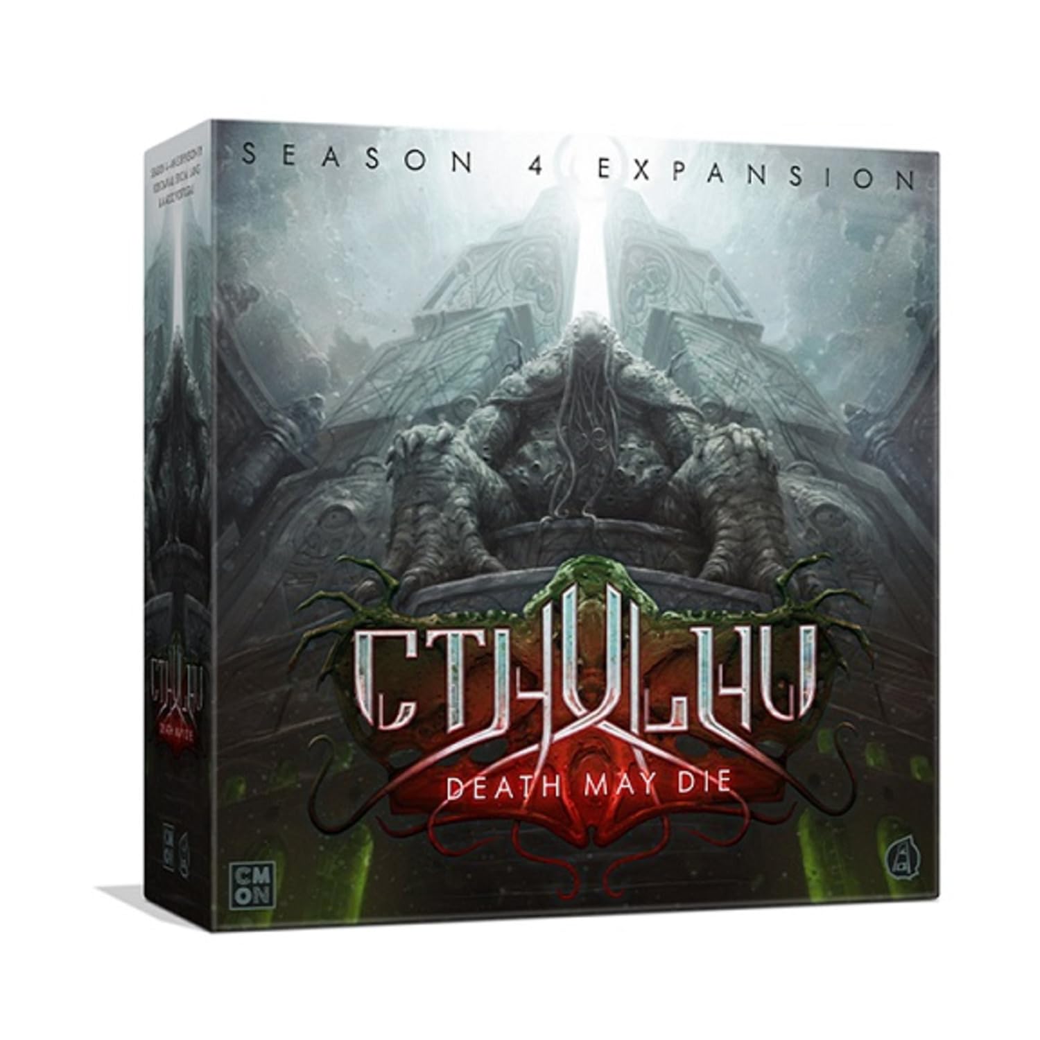 Cthulu: Death May Die Season 4 Board Game Expansion - Unveil New Horrors! Cooperative Mystery Game for Kids & mature-themeds  Ages 14+  1-5 Players  90-120 Minute Playtime  Made by CMON