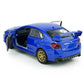 Impreza WRX STI Toy Car Racing Sports Diecast Model Car 1/36 Scale Metal Pull Back Vehicle, Doors Open, Zinc Alloy Casting, Boys