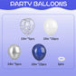 Navy Blue And Silver Balloons, Blue And Silver Balloons, Silver Confetti Balloons Navy Blue White Latex Balloons For Boys Birthd