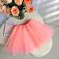 Bgfks Tutu Skirt For Girls,5 Pack Princess Party Favor Dress Skirt Set With Hairclips For 2-8 Years.(Watermelon)