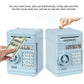 Setibre Piggy Bank, Electronic Atm Password Cash Coin Can Auto Scroll Paper Money Saving Box Toy Gift For Kids (Light Blue)