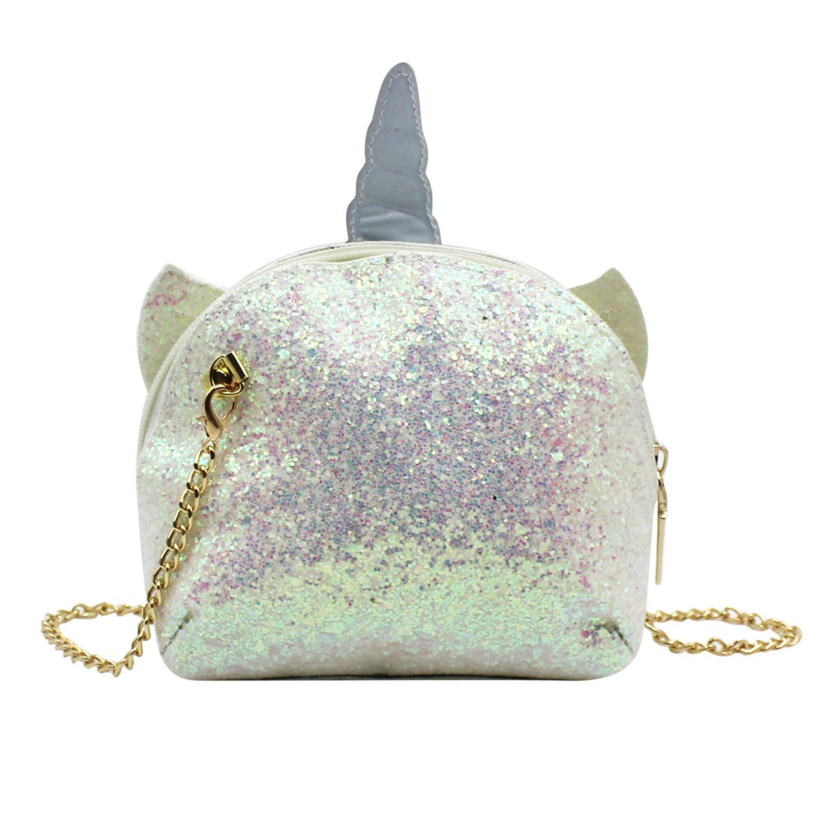Rarityus Kids Rainbow Cute Unicorn Crossbody Purse Sequins Shoulder Bag Gift For Little Girls