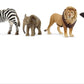 Schleich Wild Life Africa Starter Set - 4-Piece Wildlife Animal Set For Ages 3+, Featuring, Zebra, Elephant Calf, Lion, Chimpanz