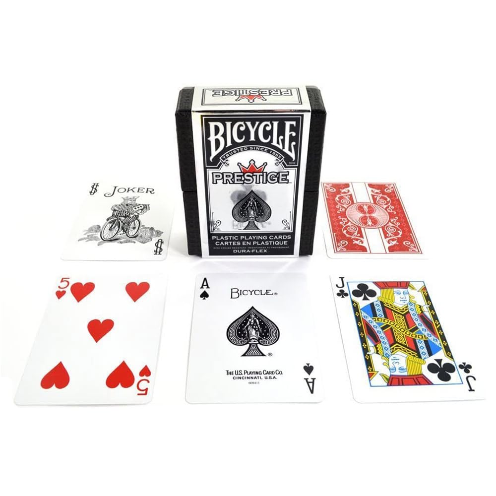 Bicycle Prestige Plastic Playing Cards - Multicoloured, Model 1020579, Durable Material