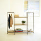 Horizontal Recycled Wood And Metal Display Unit