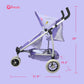 Doll Stroller Toy Anivia Realistic Doll Stroller Heart Design Gifts For Toddlers And Girls Foldable Baby Doll Stroller Toy (Da310Pur)