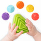 Tiyol Shape Sorter Baby Toys 12-18 Months, Montessori Learning, Developmental Toys, Cube Bin & 6 Sensory Shape Blocks, Fine Moto