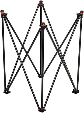 AnNafi® Carrom Stand - Adjustable & Foldable Metal Pipe Design - Black Indoor Gaming Accessory