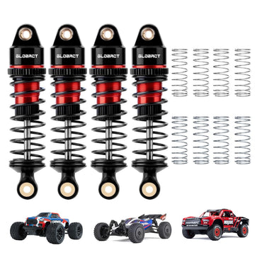 Globact Aluminum Adjustable Shock Damper Oil Shock For Arrma 1/18 Granite Grom 1/14 Typhon Grom 1/16 Mojave Grom Rc Truck Upgrad
