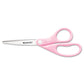 Westcott 15387 Pink Ribbon Stainless Steel Scissors with BCA Pin- 8 in. - Pink