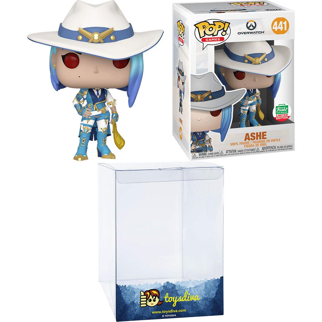 Ashe (Funk O-Shop Exc): Funk O Pop! Games Vinyl Figure Bundle With 1 Compatible  'Toysdiva ' Graphic Protector (441 - 44782 - B)