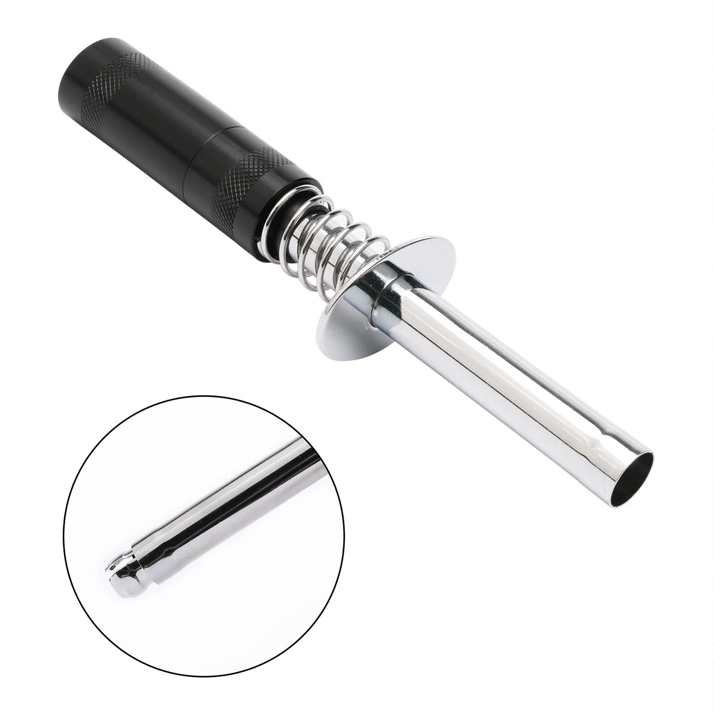 Alloy RC Glow Plug Igniter Nitro Engine Starter Support AA Batteries for RC Car Buggy Truck Plane, Black