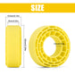 INJORA 4pcs Silicone Rubber Inserts for 56-58mm*24mm 1.0'' Tires(Small Yellow)