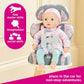 Casdon Grey Car Booster Seat. Dolls Car Booster Seat For Children Aged 3+. Suits Dolls Up To 35Cm In Size
