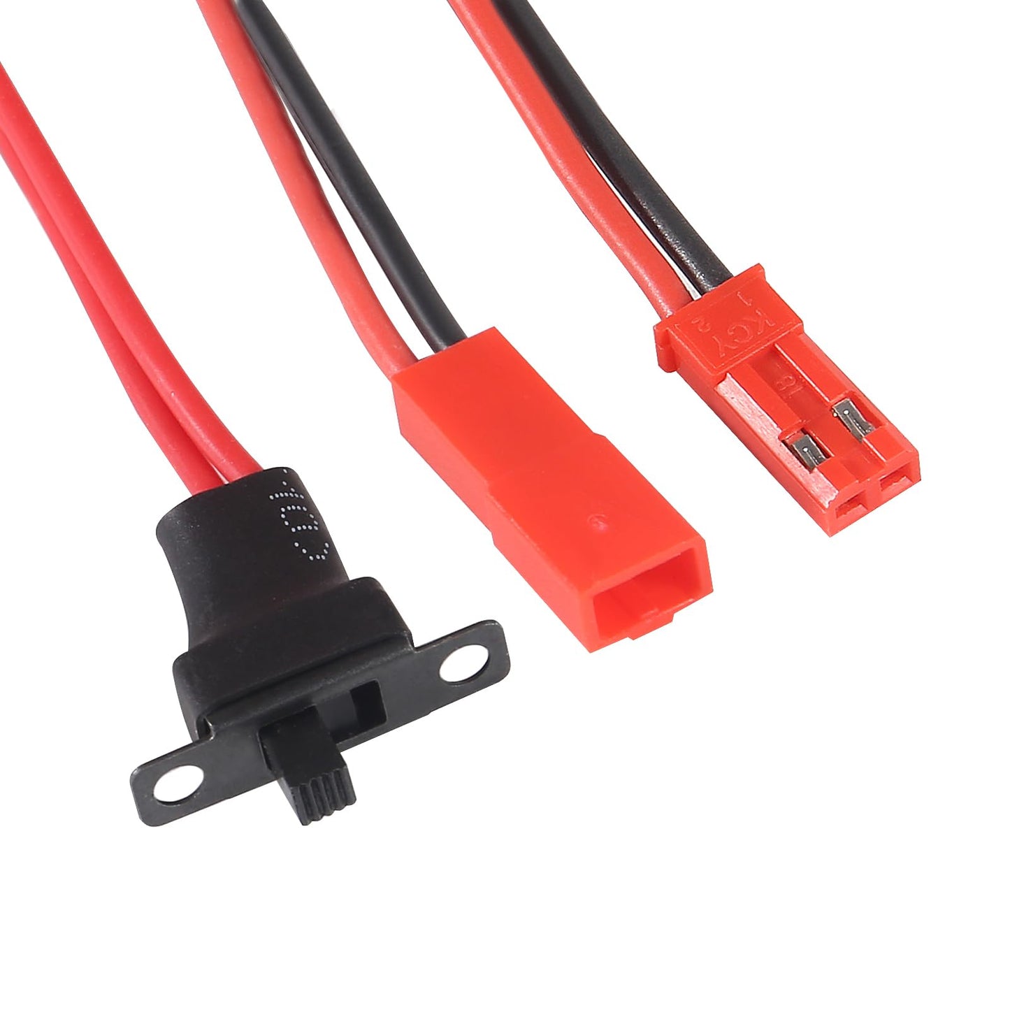 2Pcs 20A Brushed Esc Motor Speed Rc 2Khz Forward Reverse Brush Brake 4.8V-8.4V Electric Speed Controller For Diy Rc Car Truck Bo