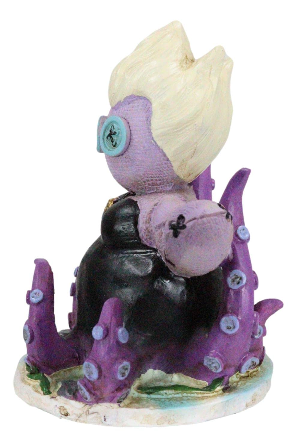 Ebros Day Of The Dead Pinheadz Monster With Voodoo Stitches Figurine Halloween Collectible Fantasy Mythical Beings Undead Apocalypse Horror (Octopus Witch Ursula)