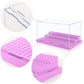 Mlikero Display Case For Minifigures Action Figures Blocks, Clear Dustproof Acrylic Display Box Storage With 3 Movable Steps Gif