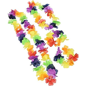 Stunning Rainbow Flower Assortment - Pack Of 4 - Vibrant Multi-Colored Design - Perfect For Home Decor, Gifts & More