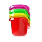 The Dreidel Company Mini Beach Day Playsets (Pack of 12) 3.25'' Sand Bucket Play Set Box Includes, Pail, Shovel, Rake, Sifter Sc