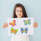 24 Sheets Butterfly Make A Face Sticker Sheets For Kids Todders Activities, Make Your Own Stickers For Kids Birthday Party Favor