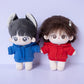 Niannyyhouse 15Cm Plush Doll Clothes Elastic Solid Sportswear Suits Hoodie Pants Soft Stuffed Plush Toy Dress Up Accessories (Ye
