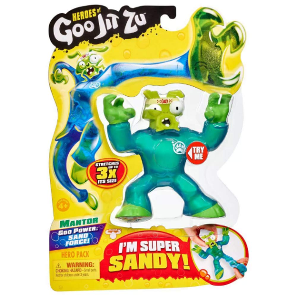 Goo Jit Zu Heroes of Goo Jit Zu Sandy Mantis Action Figure, Multicolor, Model 41029