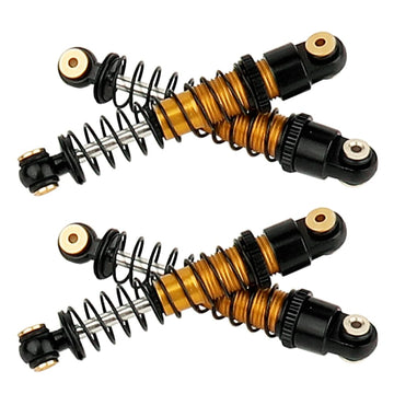 Rzxylrc 4Pcs 40Mm Shocks Damping Shock Absorber Damper For 1/24 Axial Scx24 Axi90081 Rc Crawler Car Upgrade Parts (Gold)