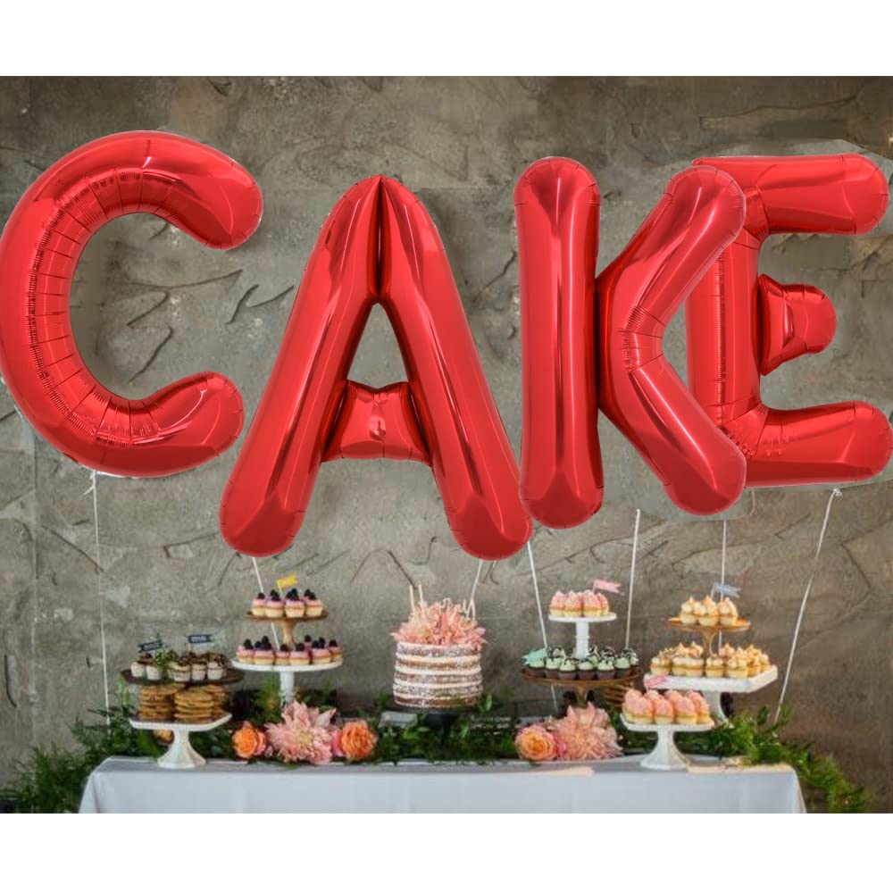 Toniful 40 Inch Large Bright Red Letter Balloons A-Z, Giant Jumbo Helium Foil Mylar Big Letter C Balloons For Birthday Party Ann