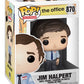 Funko Pop! Tv: The Office - Jim Halpert And Pam Beesly - Set Of 2 Figures In Bubble Pouch