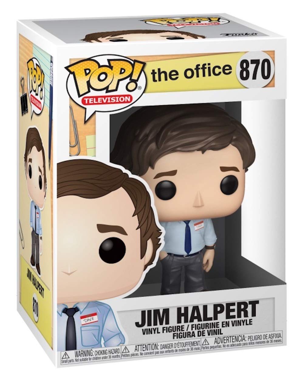 Funko Pop! Tv: The Office - Jim Halpert And Pam Beesly - Set Of 2 Figures In Bubble Pouch